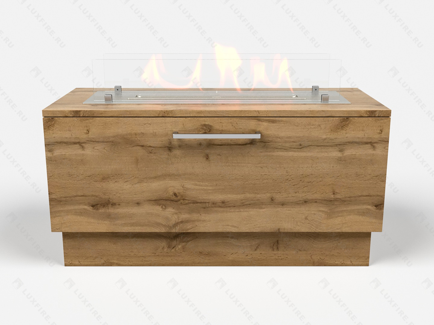 Тумба универсальная Lux Fire "Варвара" 800, дуб вотан, с биокамином 450 XS по цене 52 800 руб.