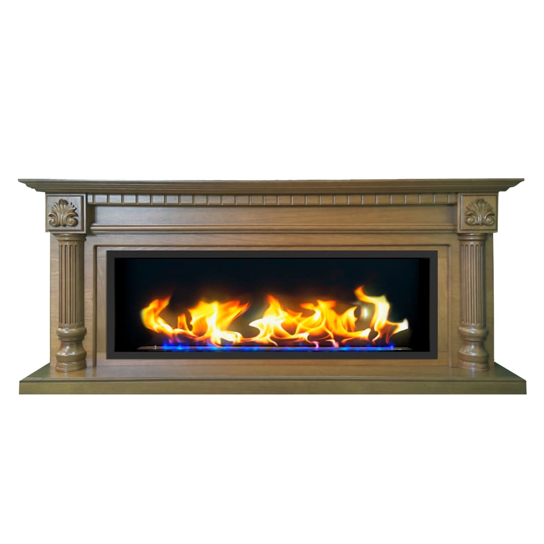 Биокамин в линейном портале "Русский огонь" Македония с защитным и декоративным стеклом по цене 117 450 руб.