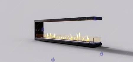 Встраиваемый биокамин / торцевой сквозной очаг 2000 (SappFire) по цене 90 400 руб.