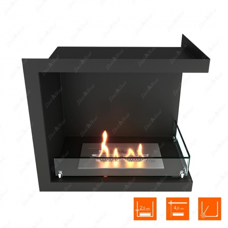 Биокамин угловой SteelHeat Leader 500 правый стекло Биокамин угловой SteelHeat Leader 500 правый стекло по цене 23 473 руб.