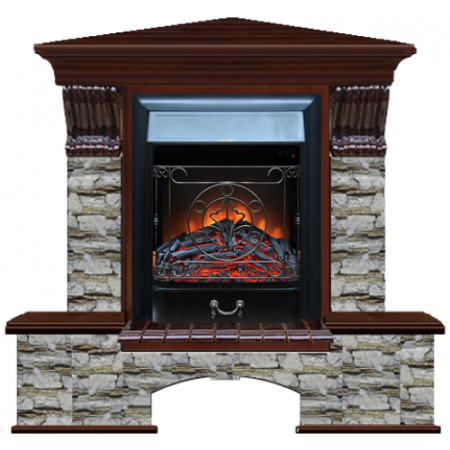 Бостон К Алтай угловой (красное дерево)+Majestic Black Бостон К Алтай угловой (красное дерево)+Majestic Black