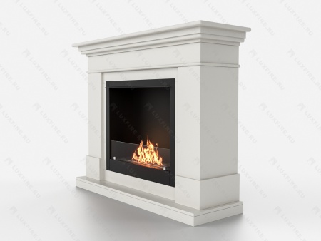 Биокамин Lux Fire с порталом Ангара 26, белый по цене 114 068 руб.