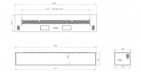 Автоматический биокамин 900 Premium Автоматический биокамин 900 Premium по цене 337 311 руб.