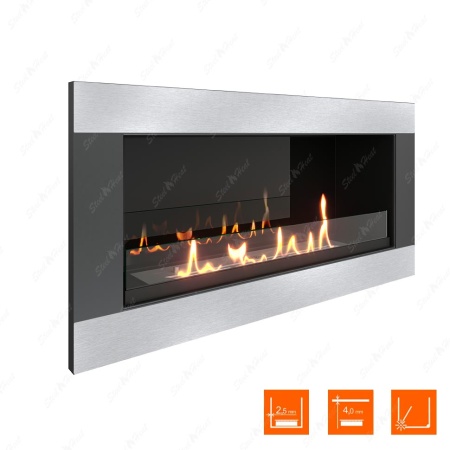 Биокамин SteelHeat ONE-H 800 стекло + стемалит по цене 47 200 руб.