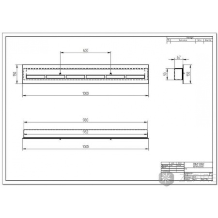 Прямоугольный контейнер ZeFire 1000 с крышкой внутри по цене 38 500 руб.