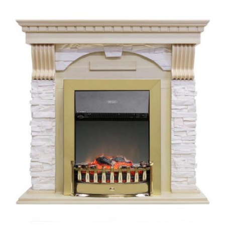 Dublin арочный сланец крем (слоновая кость)+Lydon Brass