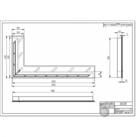 Прямоугольный контейнер ZeFire угловой 1200 по цене 120 000 руб.